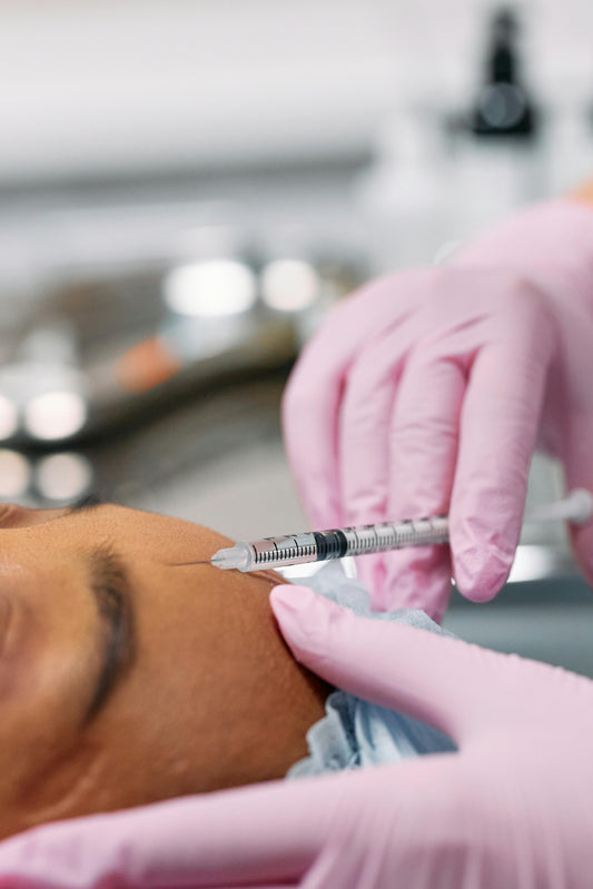 Woman receiving Botox