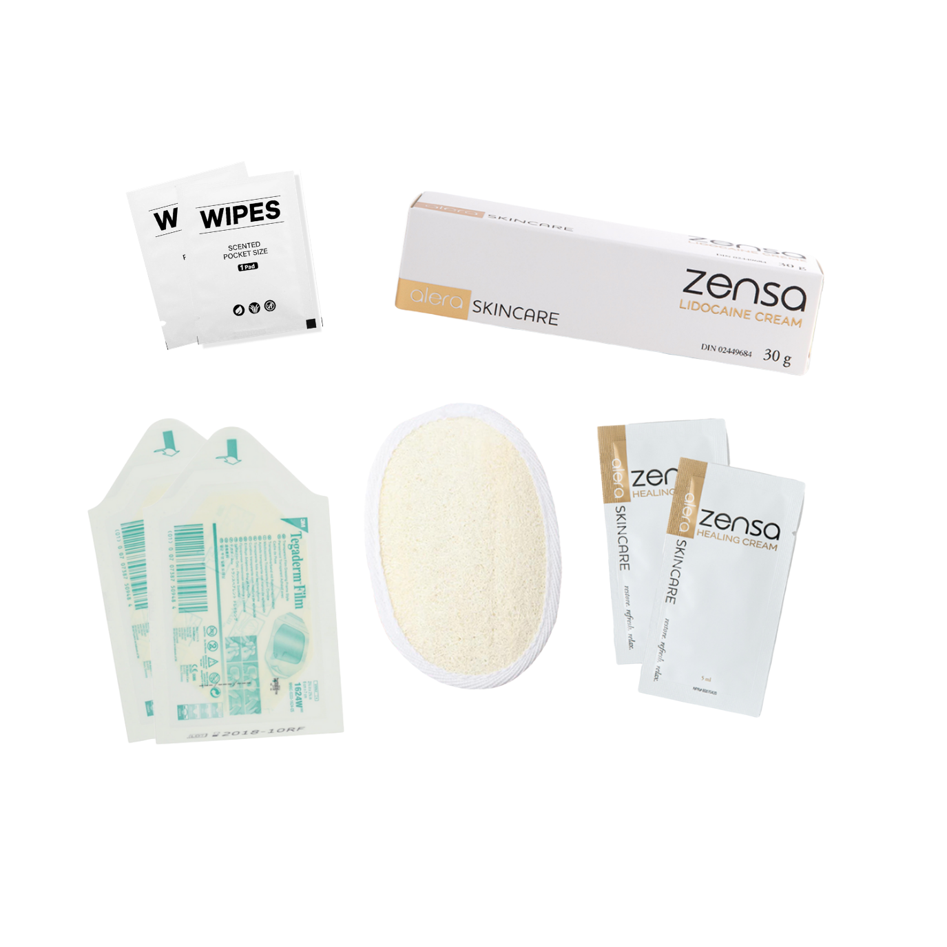 Zensa Brazilian Wax Kit Contents